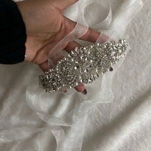 Rhinestone decor bridal belt